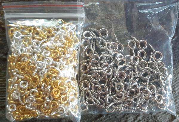 Necklace Pendant hook Connector (Silver/Gold/Dull Silver)- 10 Nos. Pack