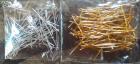 Sterling Silver Earring pins for Jewelry Making Ear Wires (Silver/Gold)-10 Nos. Pack