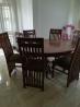 Teak Dining table with 6 chairs