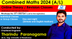 A/L Combined maths (2022/2023 & 2024) Revision/ Theory / Paper classes